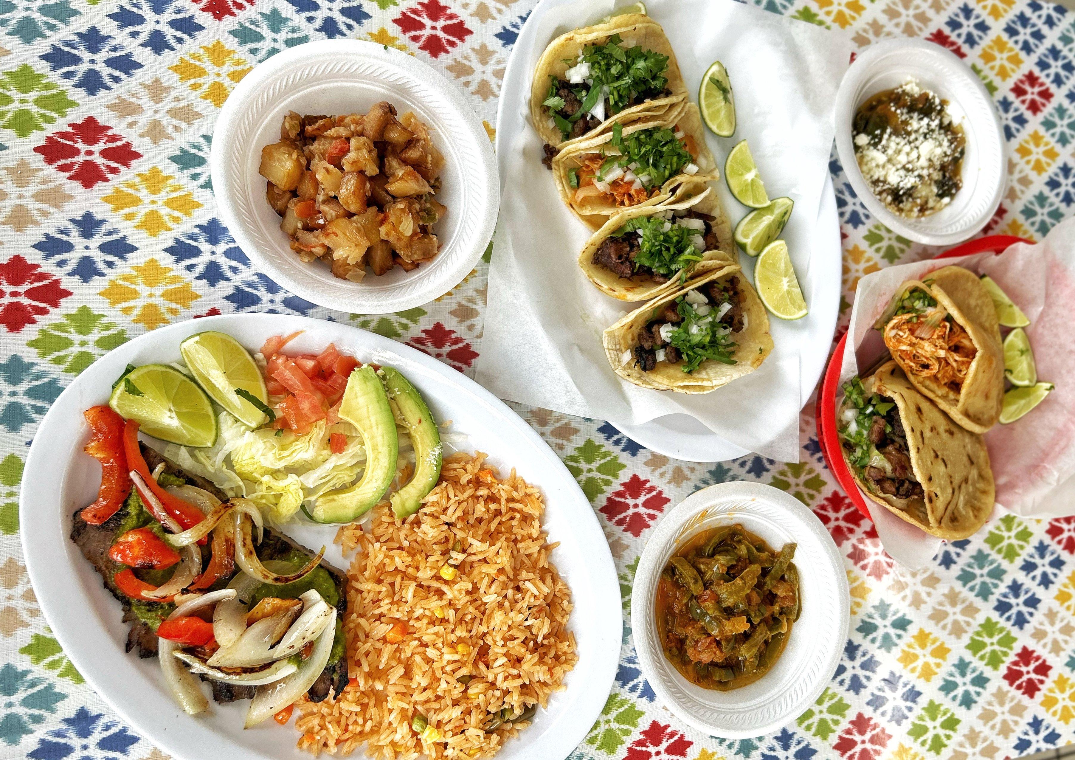 An assortment of Mexican food from Rudy's