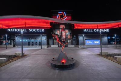 Exterior of the Soccer Hall of fame