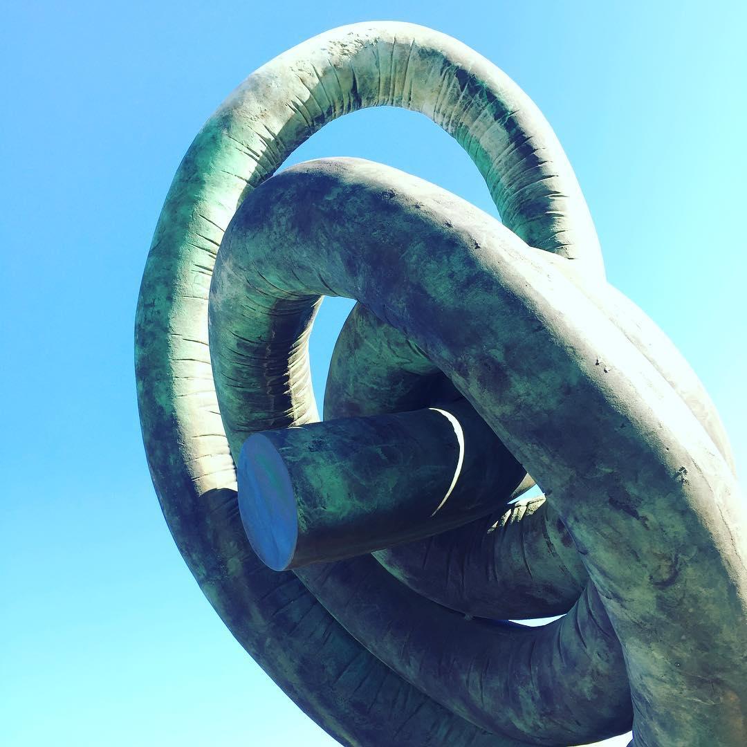 twisty stone sculpture